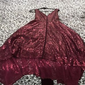 Sequined formal dress in a wine color - Isabella Toledo for lane Bryant